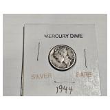 1944 RARE SILVER Mercury Dime