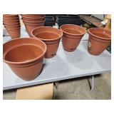 4 - 14" flower pots