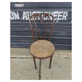 wicker bottom chair