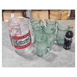 Coke Pitcher & glasses