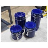 Deep Blue canister set