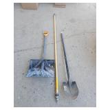 shovels, extension pole