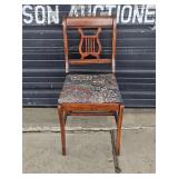lyre back vintage chair