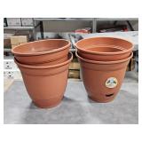 4 - NEW 14" flower pots