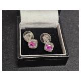 PINK SAPPHIRE EARRINGS