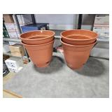 4 NEW  14" flower pots