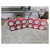 2 packs (12 rolls) of red tape