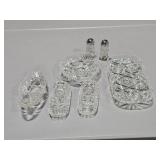 glass star pattern serving dishes