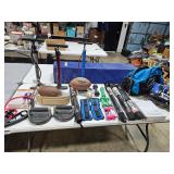 Table load of sports items