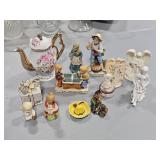 Lefton Tea Pot & figurines