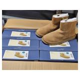 NEW case of 6 size 9 tan boots