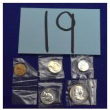 1954 Coins Set 5 coins