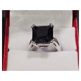 Large Garnet Dinner Ring