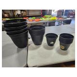 18 mixed sized flower pots