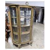 vintage curio - collectible display cabinet