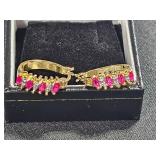 Ruby earrings