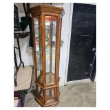 lighted curio cabinet