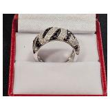 Black & White Sapphire Ring