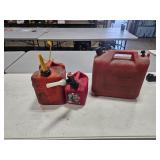 3 gas cans