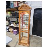 lighted curio cabinet needs interior glass shelves