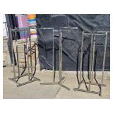 3 clothing racks
