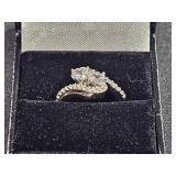 White Topaz Evening Ring