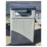outdoor trash can