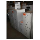 4, 4 drawer, 1 , 2 drawer metal filing cabinets