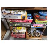 2 shelves of games
