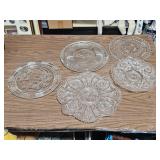 glass serving plates