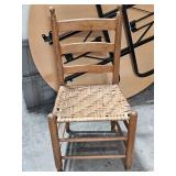 vintage wicker bottom chair