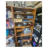 kitchen - contents of wood shelf