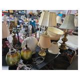 group of lamps on table 19