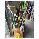 janitorial and barrel + contents