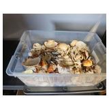 tub of aquarium furnishings
