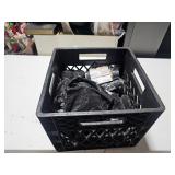 crate of small trash bags