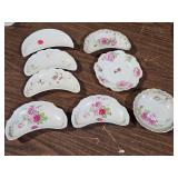 Decorative Bones & rose pattern dishes