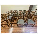 antique chairs including cream seats