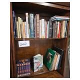 books in cabinet