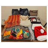 bags, runner, hat