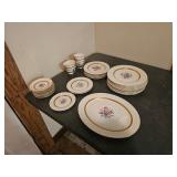 collectible Haviland Rose print dishes