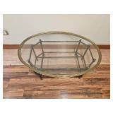vintage glass table