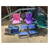 camping / gameday chairs and coolers