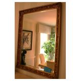 Ornate French-style gilt mirror