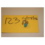Sterling silver and turquoise ring