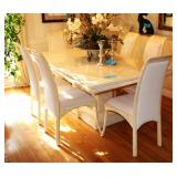 Italian polished stone table  / chairs / Buffett