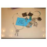 pearl and turquoise costume jewelry