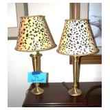 vintage table lamp with a leopard print