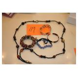 Necklace and bracelets