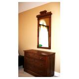 Eastlake style dresser and mirror